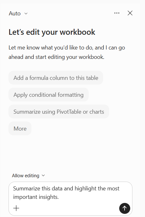 How to Summarize Excel Data with Copilot