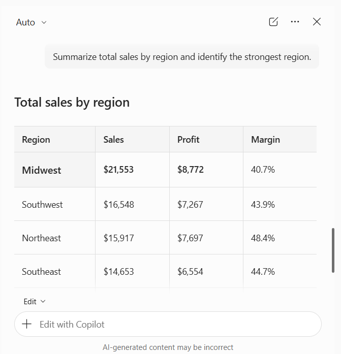 How to Summarize Excel Data with Copilot 6