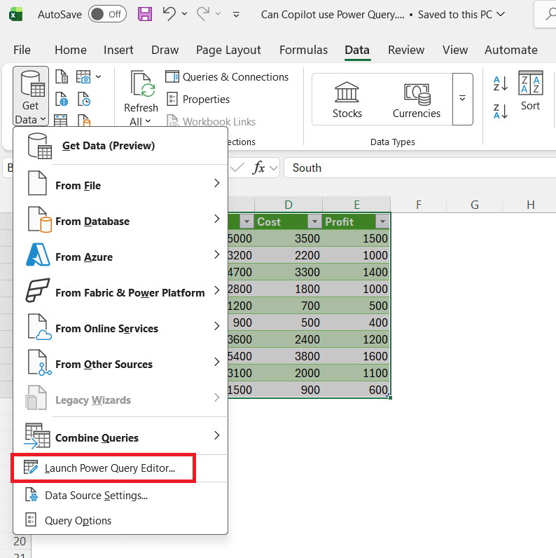 Can Copilot Use Power Query
