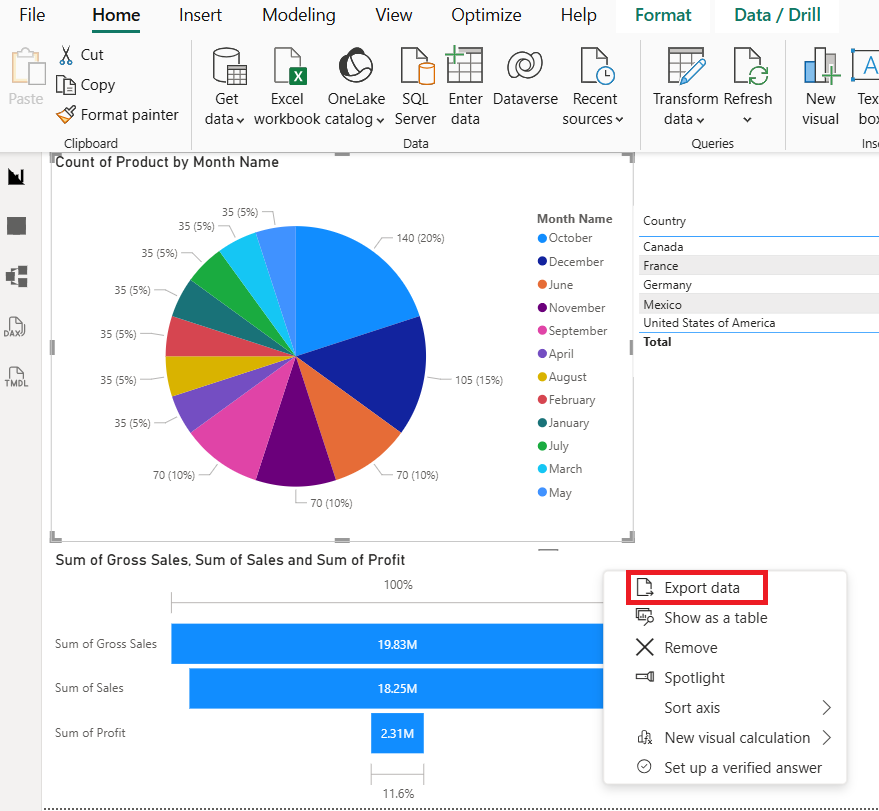 How to Analyze Power BI data with Copilot in Excel