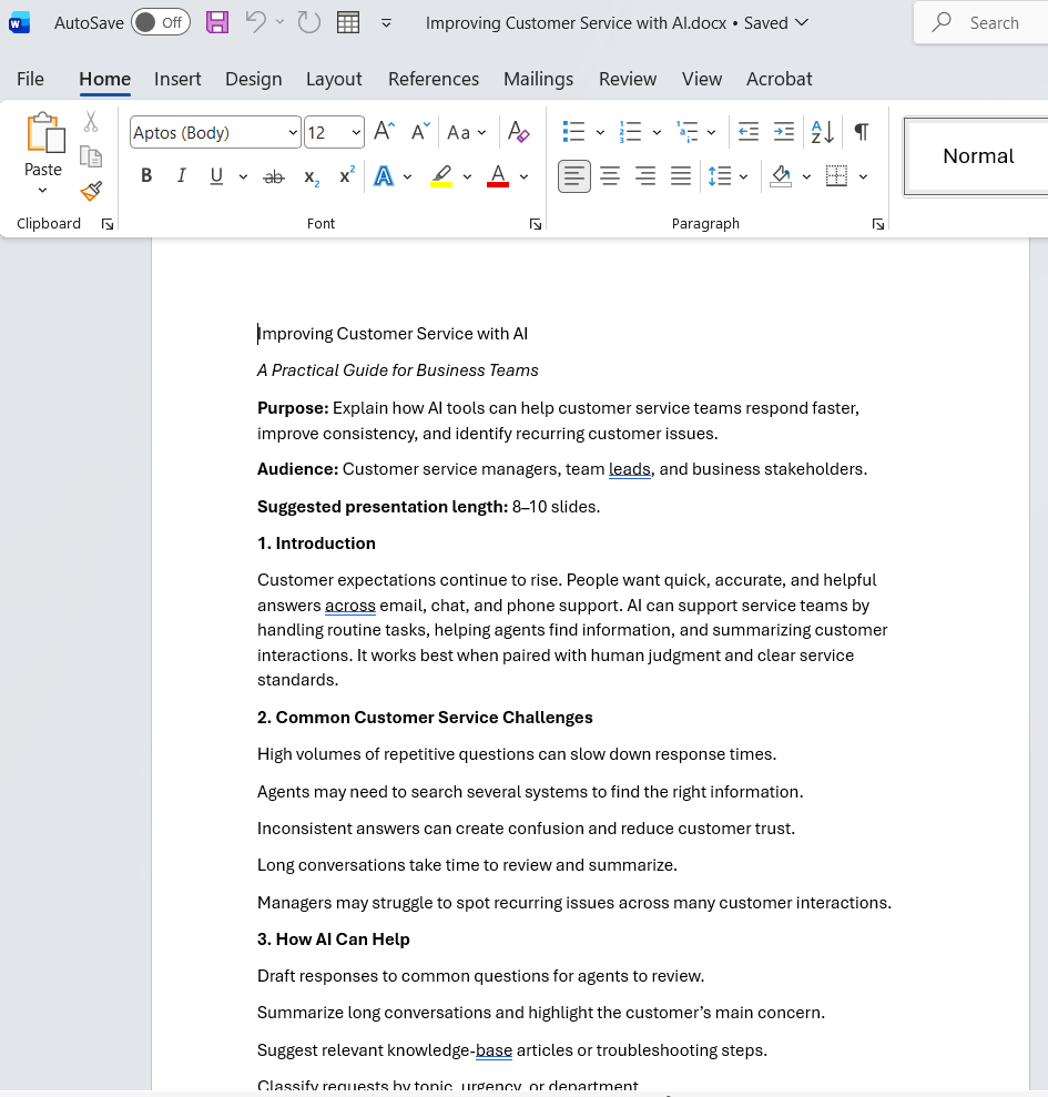 PowerPoint From Word Using Copilot 10