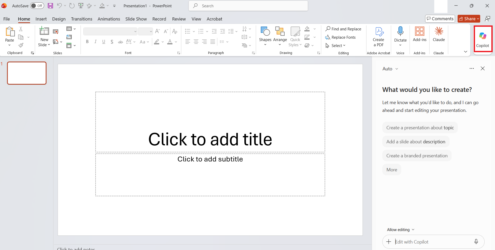 PowerPoint From Word Using Copilot