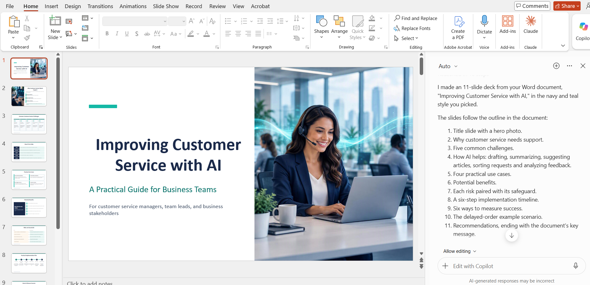 PowerPoint From Word Using Copilot 70
